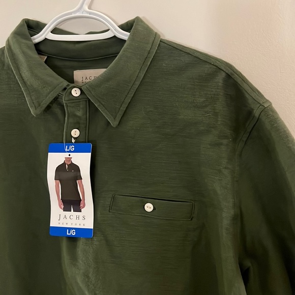 ⭐️ 3/$40 ⭐️ NWT Jachs New York Cotton Golf Shirt -Size Large - Picture 2 of 5